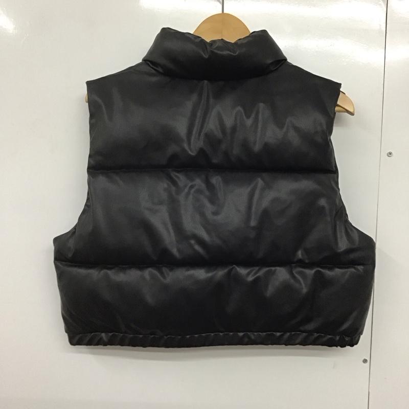スラッピー SLOPPY ベスト ベスト ジップアップベスト ダウンベスト ノースリーブ S ロゴ、文字 黒 / ブラック /  レディース USED 古着 中古 10142449