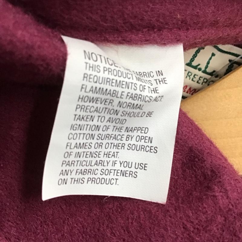 エルエルビーン L.L.Bean シャツ、ブラウス 長袖 長袖シャツ 無地シャツ カラーシャツ ロゴ、文字 えんじ / ワインレッド /  メンズ USED 古着 中古 10135906