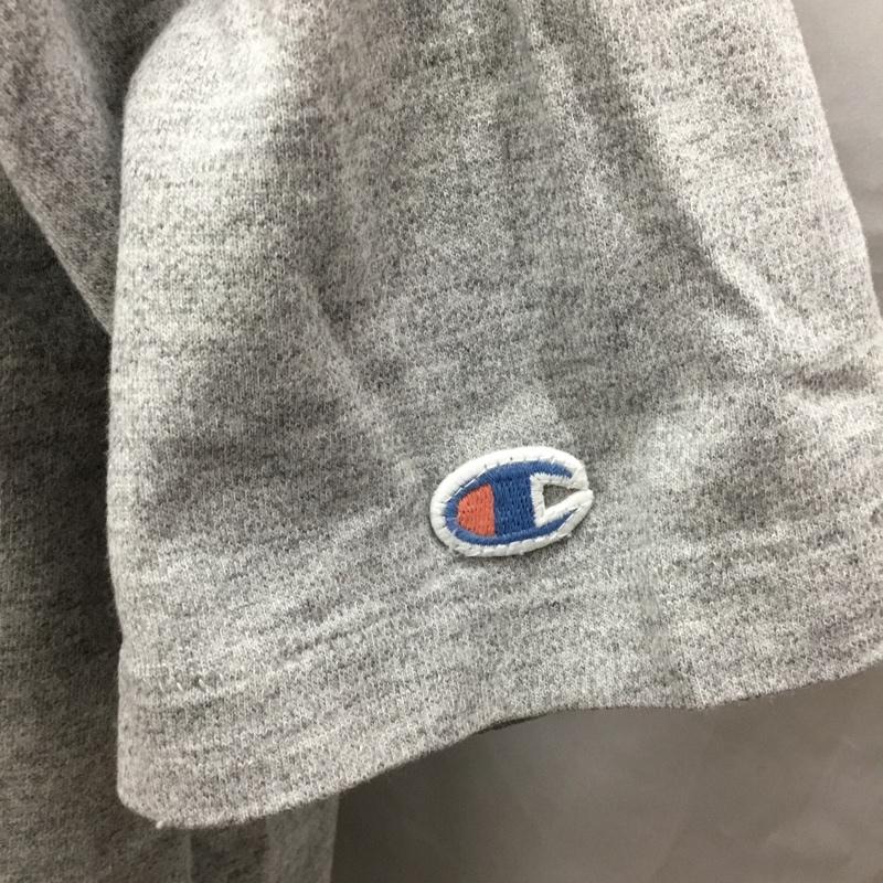 チャンピオン Champion Tシャツ 半袖 半袖カットソー プリントTシャツ クルーネックカットソー M プリント 灰 / グレー /  メンズ USED 古着 中古 10116019