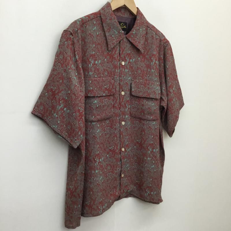 ニードルス Needles シャツ、ブラウス 半袖 23ss Classic Shirts MR139 M 総柄 赤 / レッド / X 青 / ブルー /  メンズ USED 古着 中古 10127267