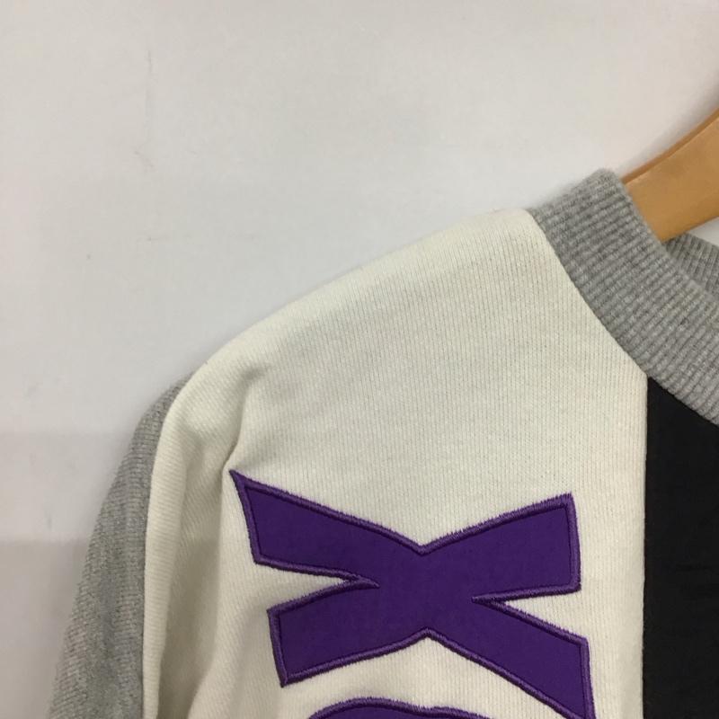 エックスガール X-girl トレーナー 長袖 長袖スウェット クルーネックカットソー トレーナー 1 ロゴ、文字 灰 / グレー /  レディース USED 古着 中古 10145109