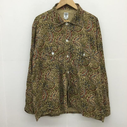 サウスツーウェストエイト South2 West8 シャツ、ブラウス 長袖 GL827 Smokey Shirt - Printed Flannel  Paisley M 総柄 茶 / ブラウン /  メンズ USED 古着 中古 10129008