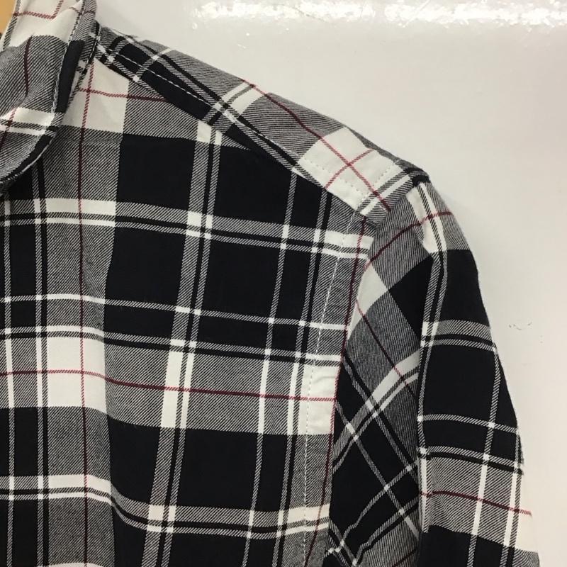 ニコアンド niko and... シャツ、ブラウス 長袖 M チェック 白 / ホワイト / X 黒 / ブラック /  レディース USED 古着 中古 10134201