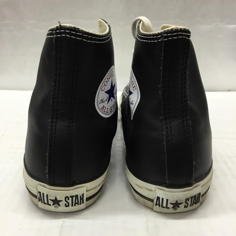 コンバース CONVERSE スニーカー スニーカー 1B908 LEA ALL STAR HI レザー 27.5cm 27.5cm ロゴ、文字 黒 / ブラック / X 白 / ホワイト /  メンズ USED 古着 中古 10109386