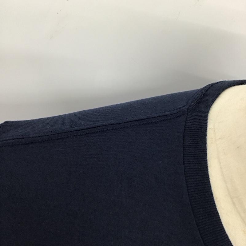 ザノースフェイス THE NORTH FACE Tシャツ 半袖 nt31781半袖カットソー プリントTシャツ L ロゴ、文字 紺 / ネイビー /  メンズ USED 古着 中古 10115399