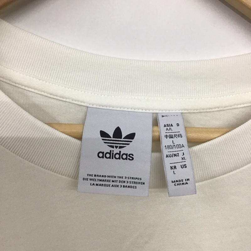 アディダス adidas Tシャツ 半袖 IZ2474 オーバーサイズTシャツ 半袖カットソー XL ロゴ、文字 白 / ホワイト /  メンズ USED 古着 中古 10135904