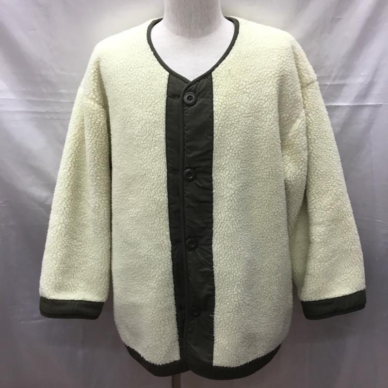 フリークスストア FREAK S STORE ジャケット、上着 ジャケット、ブレザー キルティングジャケット ノーカラージャケット ボタン前開ジャケット リバーシブル FREE 無地 カーキ / カーキ /  メンズ USED 古着 中古 10116602