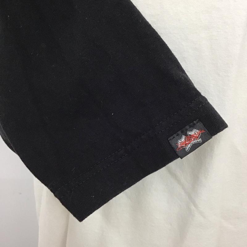 エクストララージ XLARGE カットソー 七分袖 KILLFORNIA ラグランカットソー バックプリント XL ロゴ、文字 黒 / ブラック / X 白 / ホワイト /  メンズ USED 古着 中古 10119829