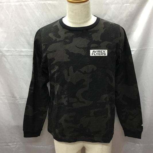 アヴィレックス AVIREX カットソー 長袖 長袖カットソー クルーネックカットソー ロングスリーブカットソー プリントTシャツ FREE 総柄 マルチカラー / マルチカラー /  メンズ USED 古着 中古 10112297