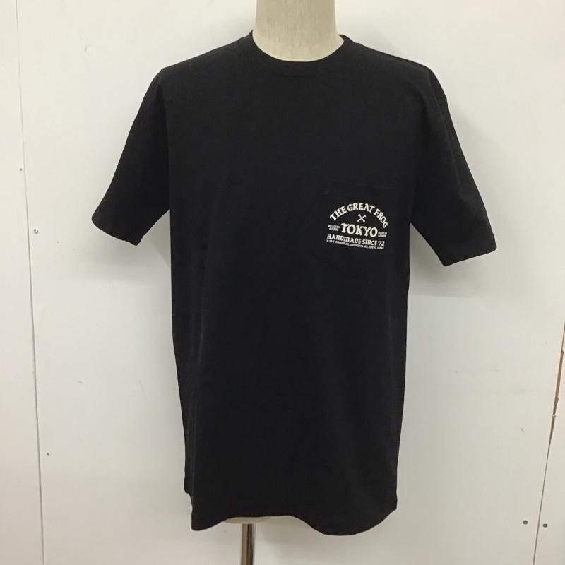 ザグレートフロッグ THEGREATFROG Tシャツ 半袖 TOKYO クルーネック M ロゴ、文字 黒 / ブラック /  メンズ USED 古着 中古 10111574