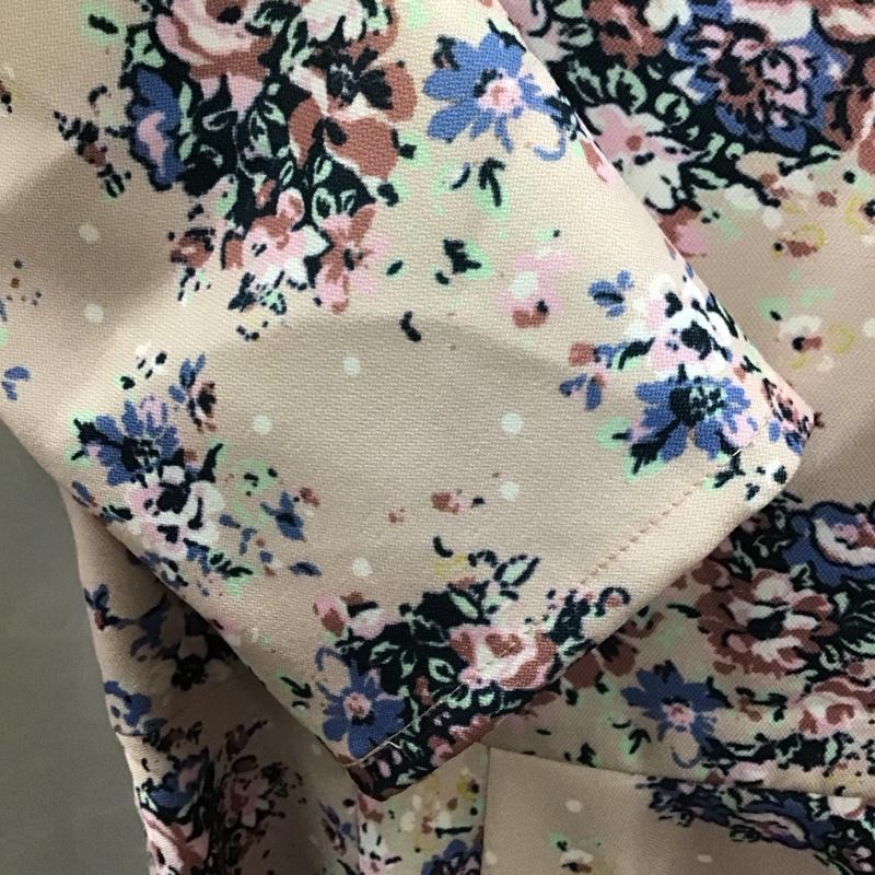 ダズリン dazzlin ワンピース ミニスカート 021410303601 五分袖 M 花柄 桃 / ピンク /  レディース USED 古着 中古 10115429