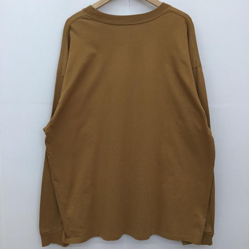 バンズ VANS Tシャツ 長袖 VANS OFF THE WALL SKATE CLASSICS LONG SLEEVE T-SHIRT-BONE BROWN XL ロゴ、文字 X プリント 茶 / ブラウン /  メンズ USED 古着 中古 10127553