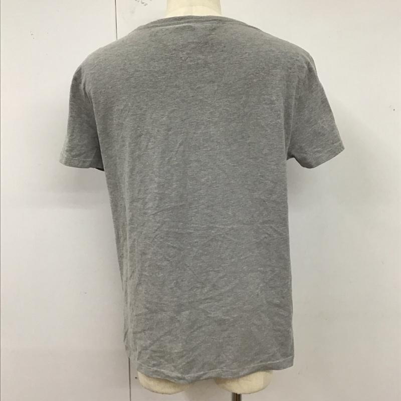 トミーヒルフィガー TOMMY HILFIGER Tシャツ 半袖 クルーネック L 総柄 灰 / グレー /  メンズ USED 古着 中古 10123301