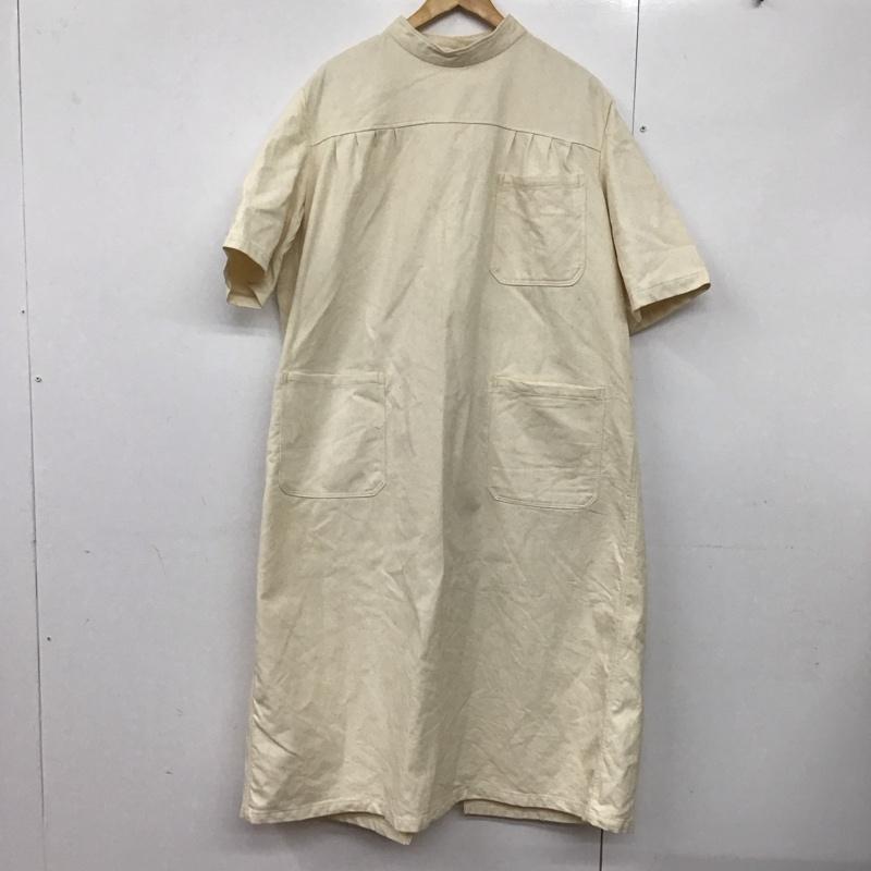 古着 USED ワンピース ロングスカート ミリタリー メディカルワンピース 半袖 ミリタリーサージカルガウン 102-44-121-63 無地 アイボリー / アイボリー /  レディース USED 古着 中古 10143102