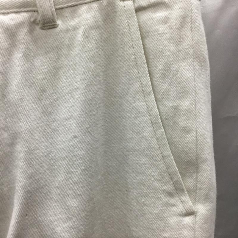 ポートバイアーク PORT BY ARK パンツ デニム、ジーンズ DenimBaggyTrousers デニムパンツ ワイドパンツ バギーパンツ 1 無地 白 / ホワイト /  メンズ USED 古着 中古 10121797