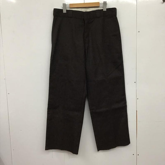 ディッキーズ Dickies パンツ ワークパンツ、ペインターパンツ ワークパンツ ワイドパンツ カジュアルパンツ 34 ロゴ、文字 茶 / ブラウン /  メンズ USED 古着 中古 10144945