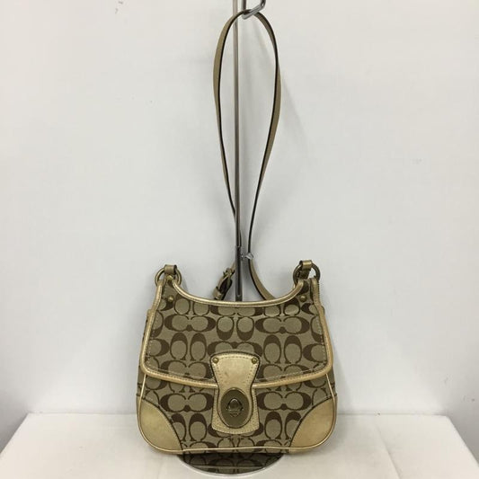 コーチ COACH ショルダーバッグ ショルダーバッグ F10567 シグネチャー 総柄 ベージュ / ベージュ /  レディース USED 古着 中古 10147726