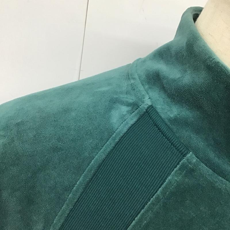 シュプリーム Supreme カットソー 長袖 18SS Supreme×LACOSTE VelourHalfZipTrackTop プルオーバー L ロゴ、文字 緑 / グリーン /  メンズ USED 古着 中古 10115606