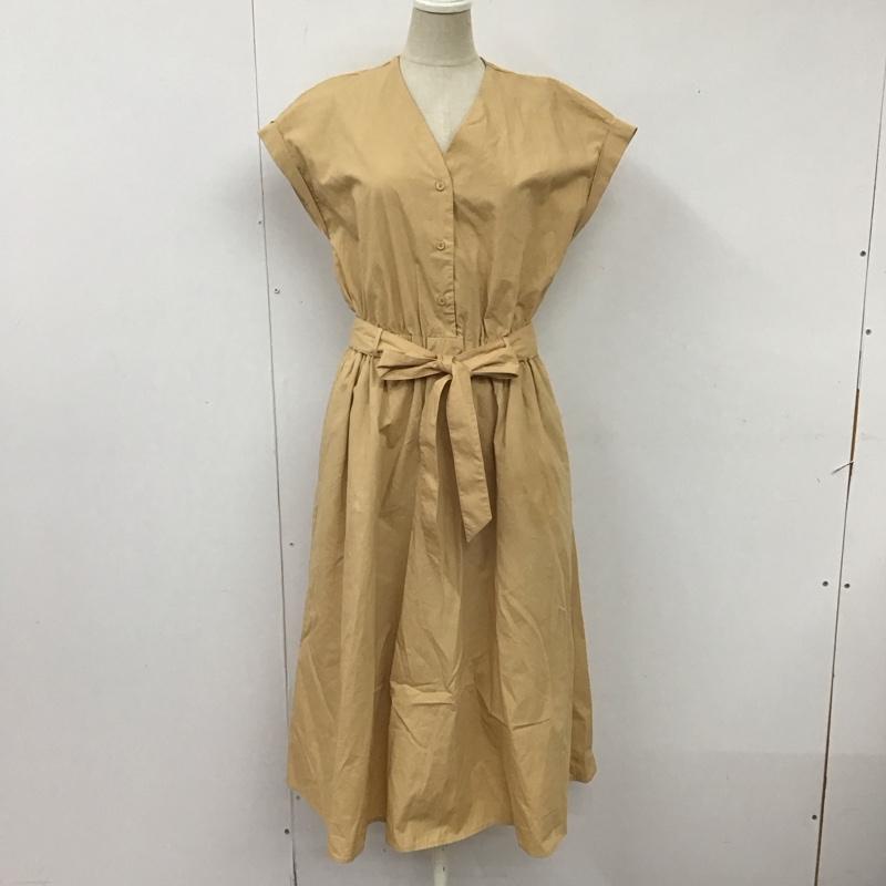 サニーレーベル Sonny Label ワンピース ロングスカート 半袖ロングワンピース フレアスカート 切り替えワンピース FREE 無地 ベージュ / ベージュ /  レディース USED 古着 中古 10115172