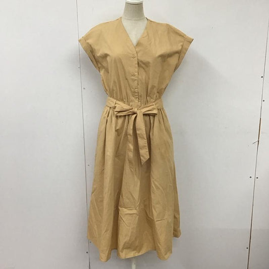 サニーレーベル Sonny Label ワンピース ロングスカート 半袖ロングワンピース フレアスカート 切り替えワンピース FREE 無地 ベージュ / ベージュ /  レディース USED 古着 中古 10115172