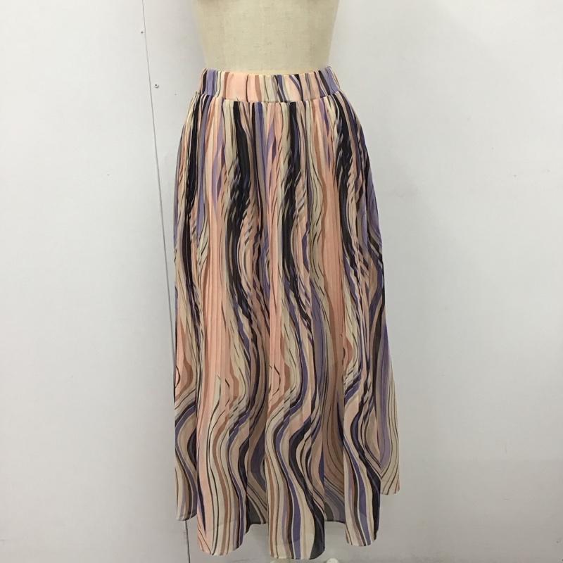 デュラス DURAS スカート ロングスカート ロングスカート フレアスカート カジュアルスカート FREE 総柄 マルチカラー / マルチカラー /  レディース USED 古着 中古 10117327