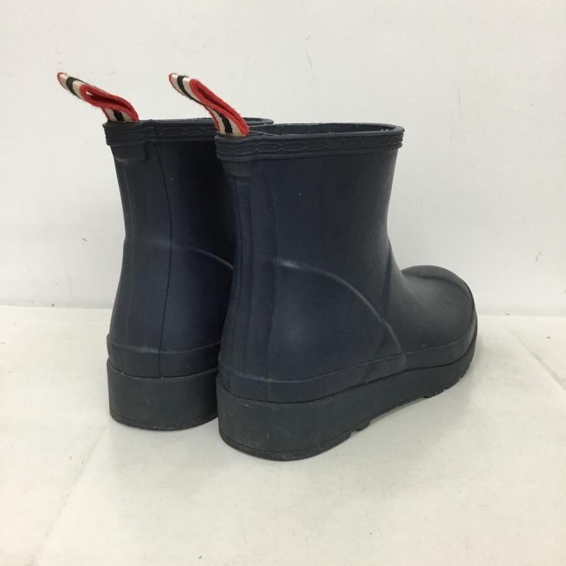 ハンター HUNTER 長靴、レインシューズ 長靴、レインシューズ WFS2020RMA ORIGINAL PLAY BOOT SHORT UK4 US：6 ロゴ、文字 紺 / ネイビー /  レディース USED 古着 中古 10148414