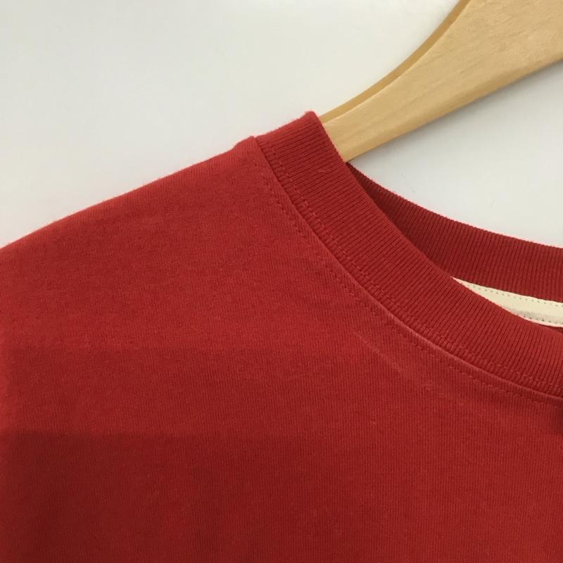 ニコアンド niko and... Tシャツ 半袖 L ロゴ、文字 X プリント 赤 / レッド /  レディース USED 古着 中古 10148422
