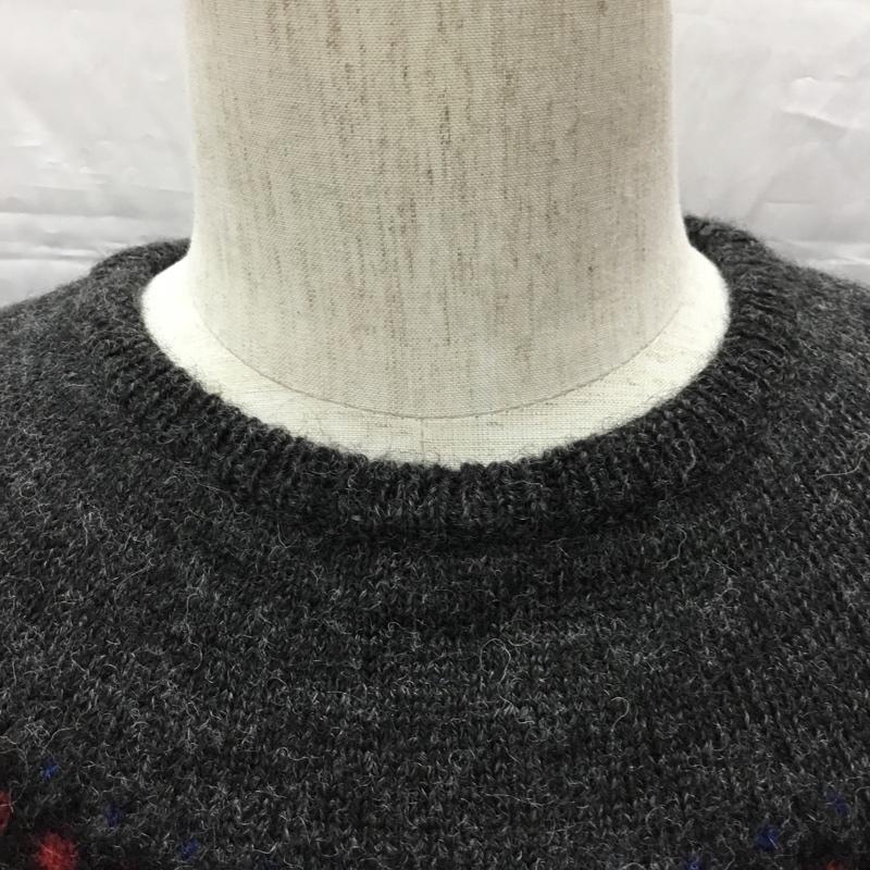 ニューヨーカー NEWYORKER ニット、セーター 長袖 長袖ニットカットソー ニット セーター クルーネックニット L 総柄 マルチカラー / マルチカラー /  メンズ USED 古着 中古 10113304