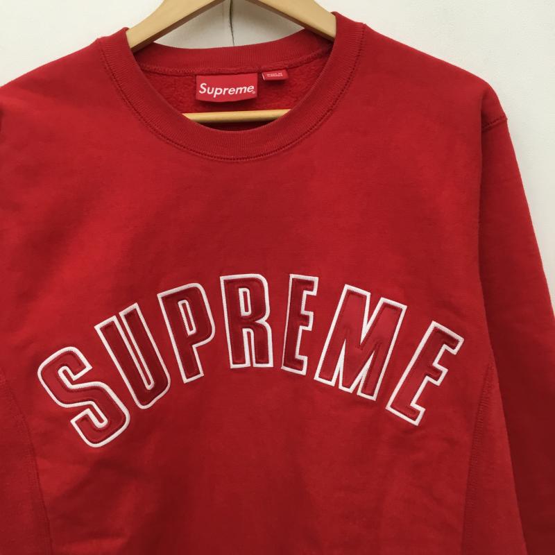シュプリーム Supreme トレーナー 長袖 15AW Arc Logo Crewneck M ロゴ、文字 赤 / レッド /  メンズ USED 古着 中古 10141593