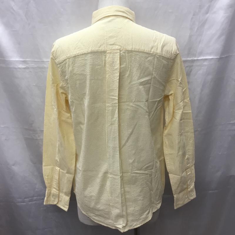 エルエルビーン L.L.Bean シャツ、ブラウス 長袖 ボタンダウンシャツ M ストライプ 黄 / イエロー / X 白 / ホワイト /  メンズ USED 古着 中古 10112760
