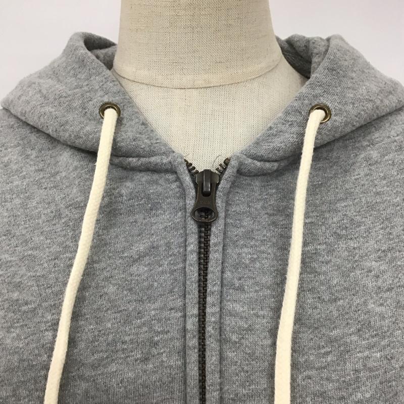 チャンピオン Champion パーカー 長袖 CW-E134 裏起毛 フルジップ M ワンポイント 灰 / グレー /  レディース USED 古着 中古 10109645
