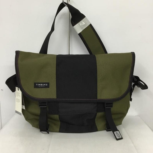 ティンバックツー TIMBUK2 メッセンジャーバッグ メッセンジャーバッグ 1108-4-6426 ショルダーバッグ クラシックメッセンジャー タグ付き ロゴ、文字 カーキ / カーキ / X 黒 / ブラック /  メンズ USED 古着 中古 10131890