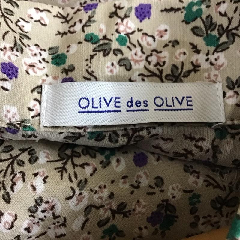 オリーブデオリーブ OLIVE des OLIVE ワンピース ロングスカート 1671300803 開襟 オープンカラー 半袖 FREE 花柄 マルチカラー / マルチカラー /  レディース USED 古着 中古 10119237