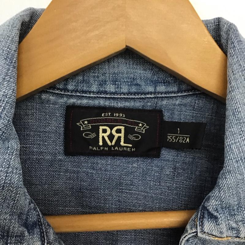 ダブルアールエル ラルフローレン RRL RALPH LAUREN ワンピース ひざ丈スカート 1 無地 水色 / ライトブルー /  レディース USED 古着 中古 10148430
