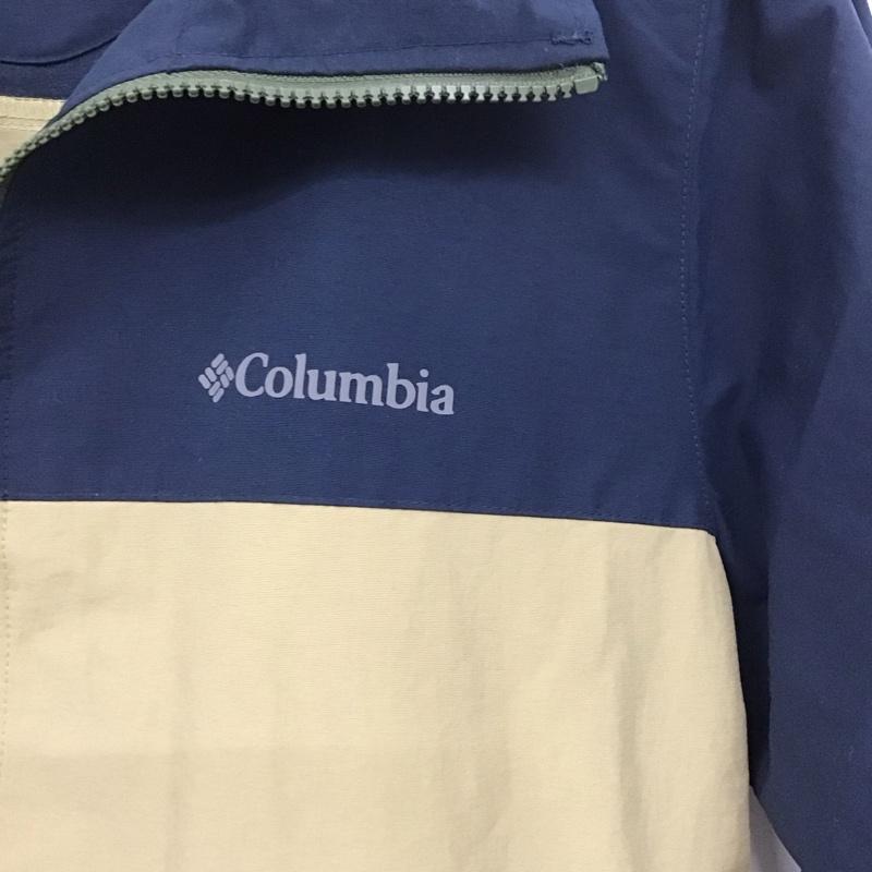コロンビア Columbia ジャケット、上着 ジャケット、ブレザー 219 PM3782 ナイロンジャケット ジップアップジャケット アウター M ロゴ、文字 ベージュ / ベージュ / X 紺 / ネイビー /  メンズ USED 古着 中古 10135630