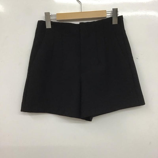 ザラ ZARA パンツ ショートパンツ S 無地 黒 / ブラック /  レディース USED 古着 中古 10139485
