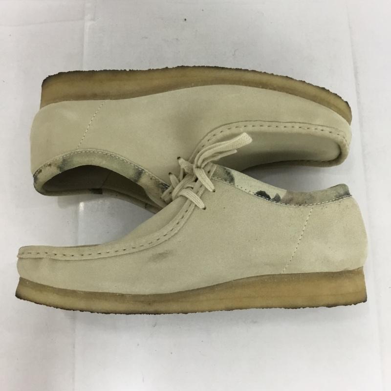 クラークス Clarks ブーツ ショートブーツ 261504907095 61214521 ワラビーブーツ カモフラ柄 UK9.5 US：10.5 無地 ベージュ / ベージュ /  メンズ USED 古着 中古 10133286