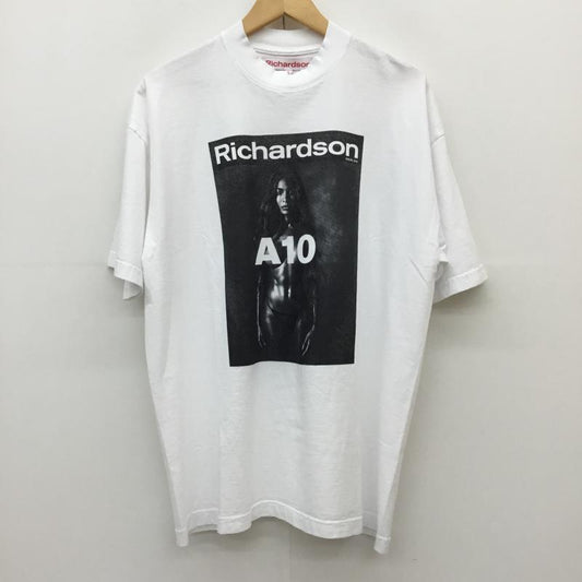 リチャードソン RICHARDSON Tシャツ 半袖 L プリント 白 / ホワイト /  メンズ USED 古着 中古 10110356