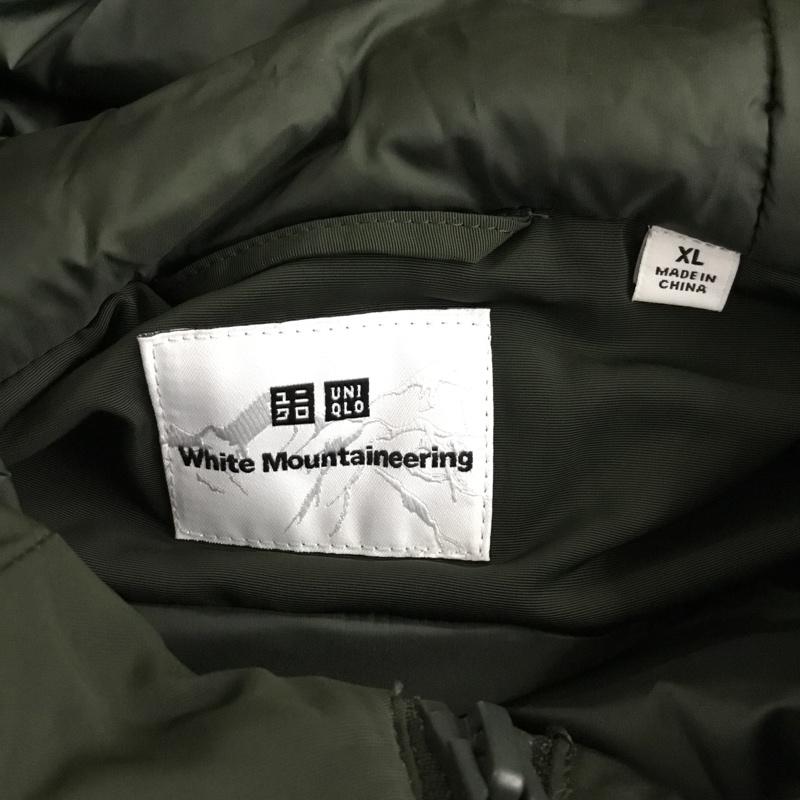 ユニクロ UNIQLO ジャケット、上着 ジャンパー、ブルゾン 311-442563 WHITEMOUNTAINEERING コラボ ダウンジャケット ジップアップジャケット XL 無地 カーキ / カーキ /  メンズ USED 古着 中古 10120954