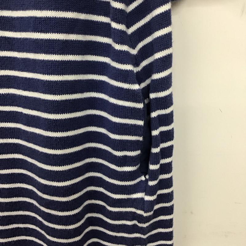 ジョンブル Johnbull ワンピース ロングスカート 長袖ロングワンピース タイトワンピース ボーダー FREE ボーダー柄 白 / ホワイト / X 青 / ブルー /  レディース USED 古着 中古 10142077