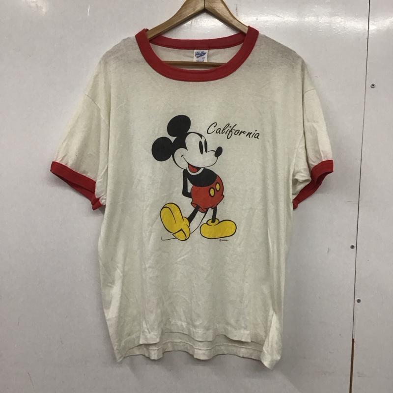 ベルバシーン Velva Sheen Tシャツ 半袖 半袖カットソー プリントTシャツ クルー80s disney 古着 usa製 L プリント 白 / ホワイト /  メンズ USED 古着 中古 10139009