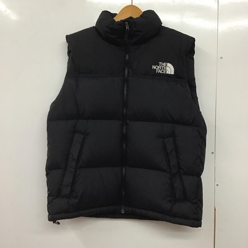 ザノースフェイス THE NORTH FACE ベスト ベスト nd92338 ヌプシベスト ジップアップベスト L ロゴ、文字 黒 / ブラック /  メンズ USED 古着 中古 10145318