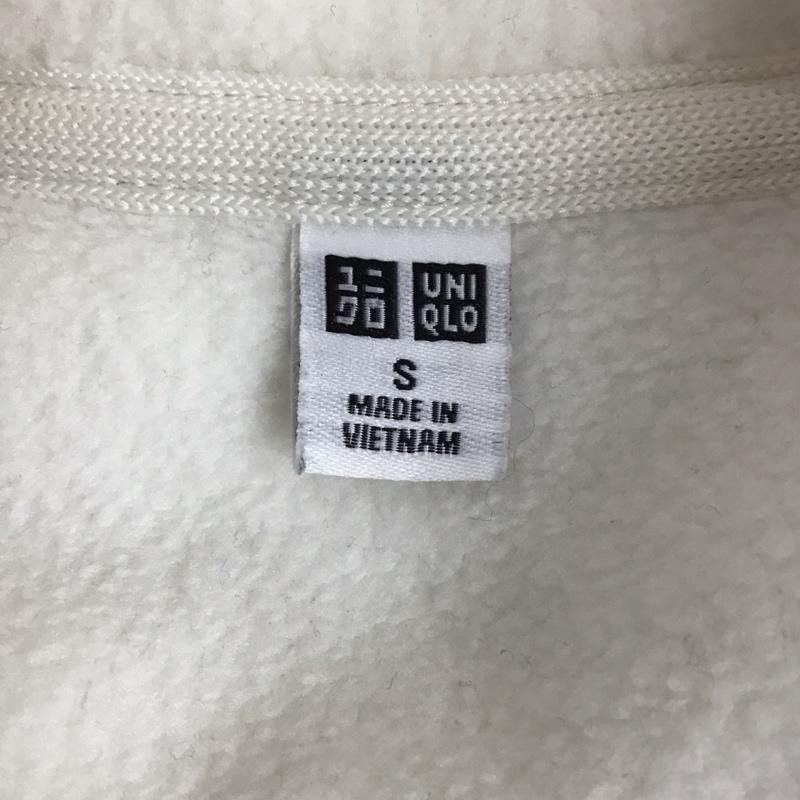 ユニクロ UNIQLO ジャケット、上着 ジャケット、ブレザー 341-453738 フリースボタンナッププルオーバー スタンドネック S 無地 白 / ホワイト /  メンズ USED 古着 中古 10131988