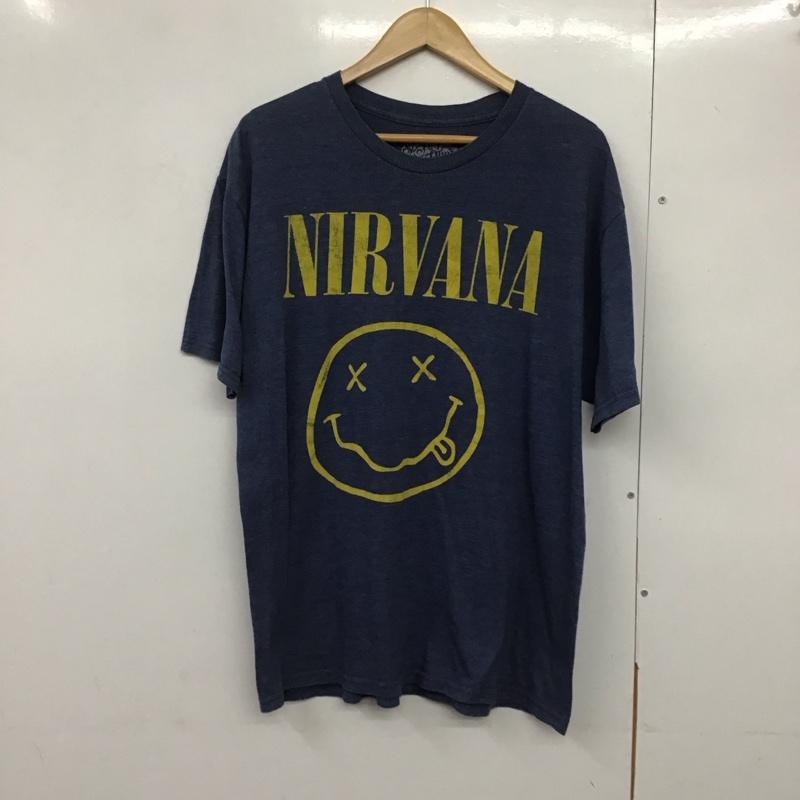 古着 USED Tシャツ 半袖 半袖カットソー プリントTシャツ クルーネックカットソー バンドTシャツ プリント 青 / ブルー /  メンズ USED 古着 中古 10141497