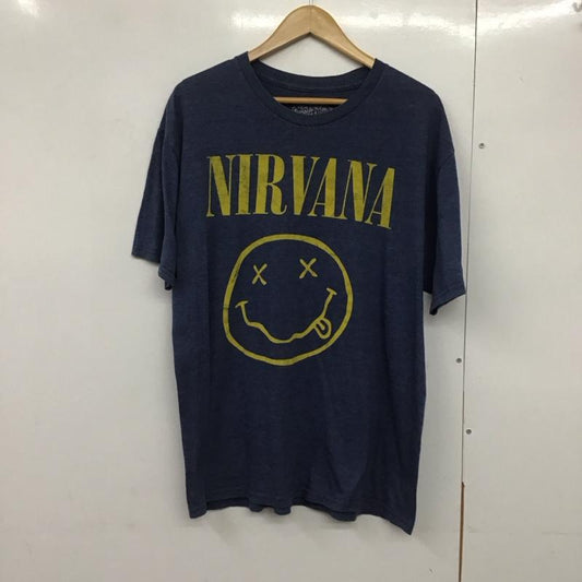 古着 USED Tシャツ 半袖 半袖カットソー プリントTシャツ クルーネックカットソー バンドTシャツ プリント 青 / ブルー /  メンズ USED 古着 中古 10141497