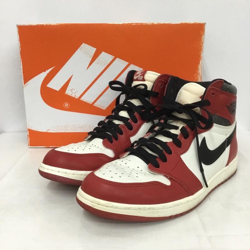 ナイキ NIKE スニーカー スニーカー DZ5485 612 AIR JORDAN 1 RETRO HIGH OG 28.5cm 箱有 28.5cm ロゴ、文字 白 / ホワイト / X 黒 / ブラック / X 赤 / レッド /  メンズ USED 古着 中古 10141541