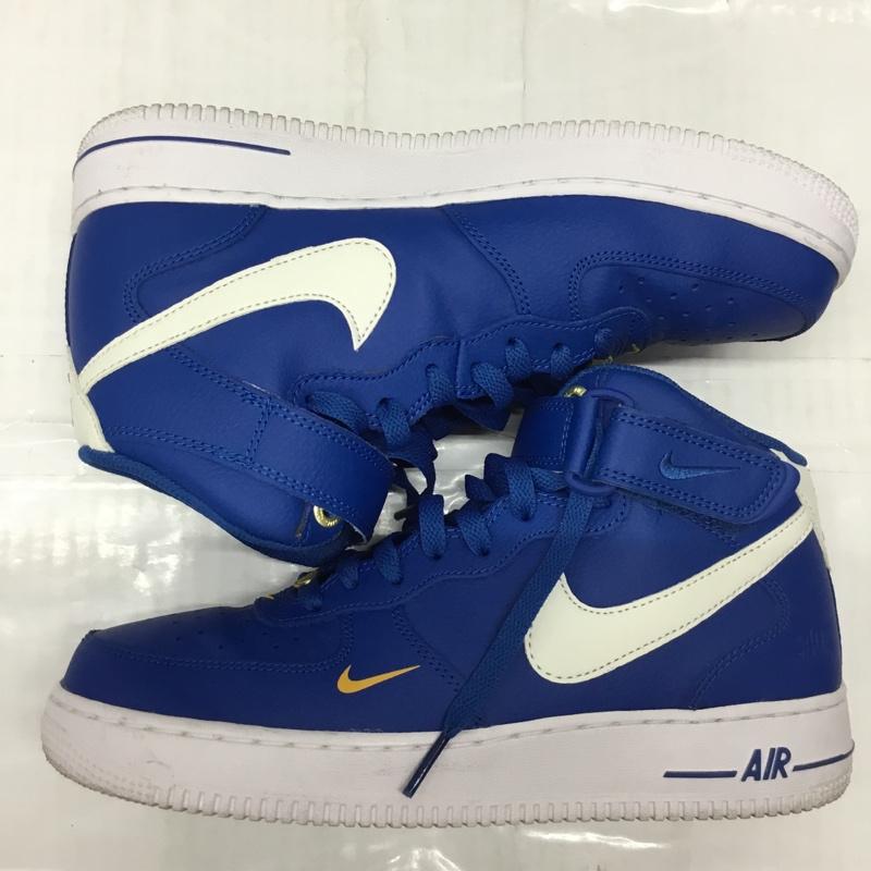 ナイキ NIKE スニーカー スニーカー DR9513-400 AIR FORCE 1 MID 07 LV8 26cm 40周年 26.0cm ロゴ、文字 青 / ブルー / X 白 / ホワイト /  メンズ USED 古着 中古 10115572