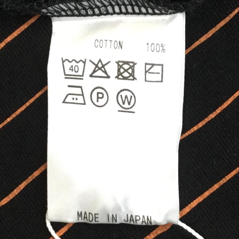 シーシー SEE SEE Tシャツ 半袖 L ボーダー柄 黒 / ブラック /  メンズ USED 古着 中古 10110359