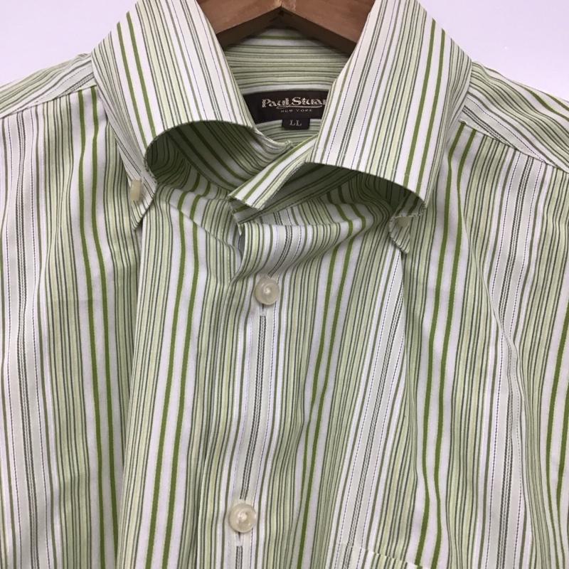 ポールスチュアート PAUL STUART シャツ、ブラウス 長袖 長袖シャツ ストライプシャツ カラーシャツ ボタンダウンシャツ LL ストライプ マルチカラー / マルチカラー /  メンズ USED 古着 中古 10139830