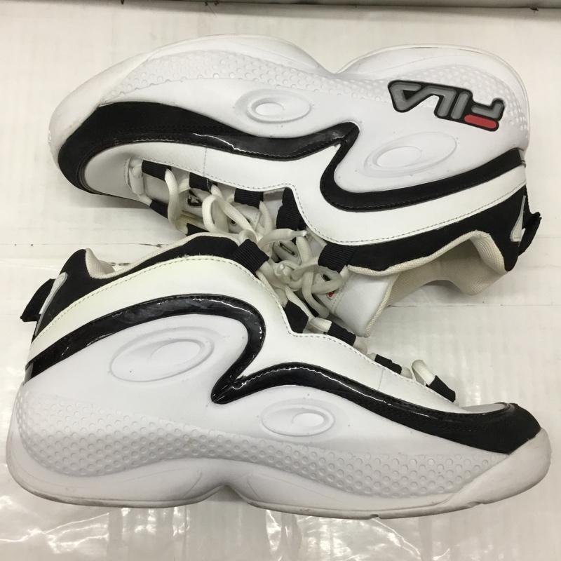 フィラ FILA スニーカー スニーカー F0478 0120 Grant Hill 3 28cm 28.0cm ロゴ、文字 白 / ホワイト / X 黒 / ブラック /  メンズ USED 古着 中古 10119903